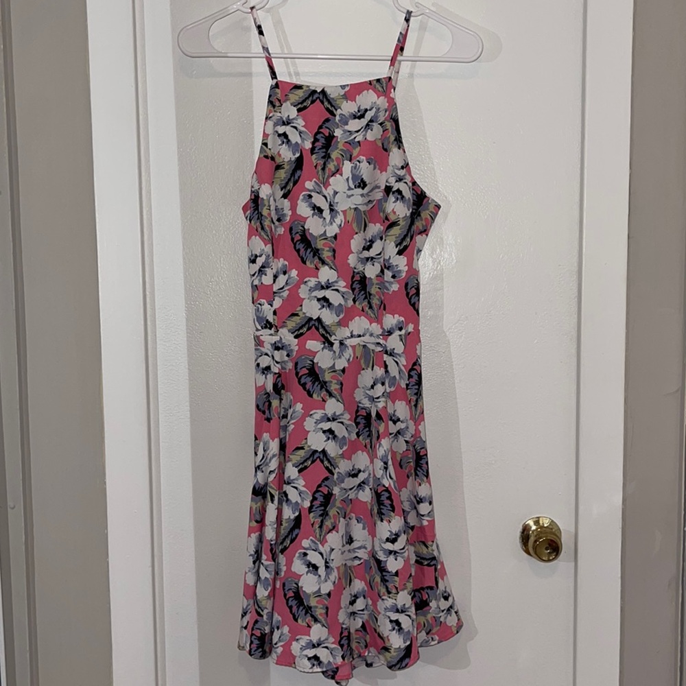 Hollister Floral Skater-Style Dress - Size M